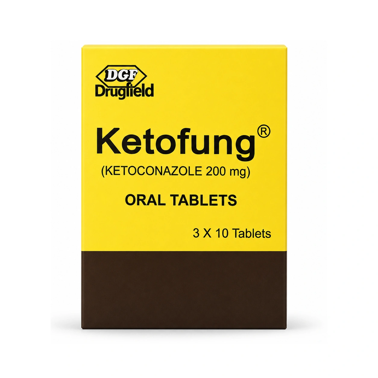 Drugfield Ketofung Ketoconazole 200 mg Tablets x 30 Tablets