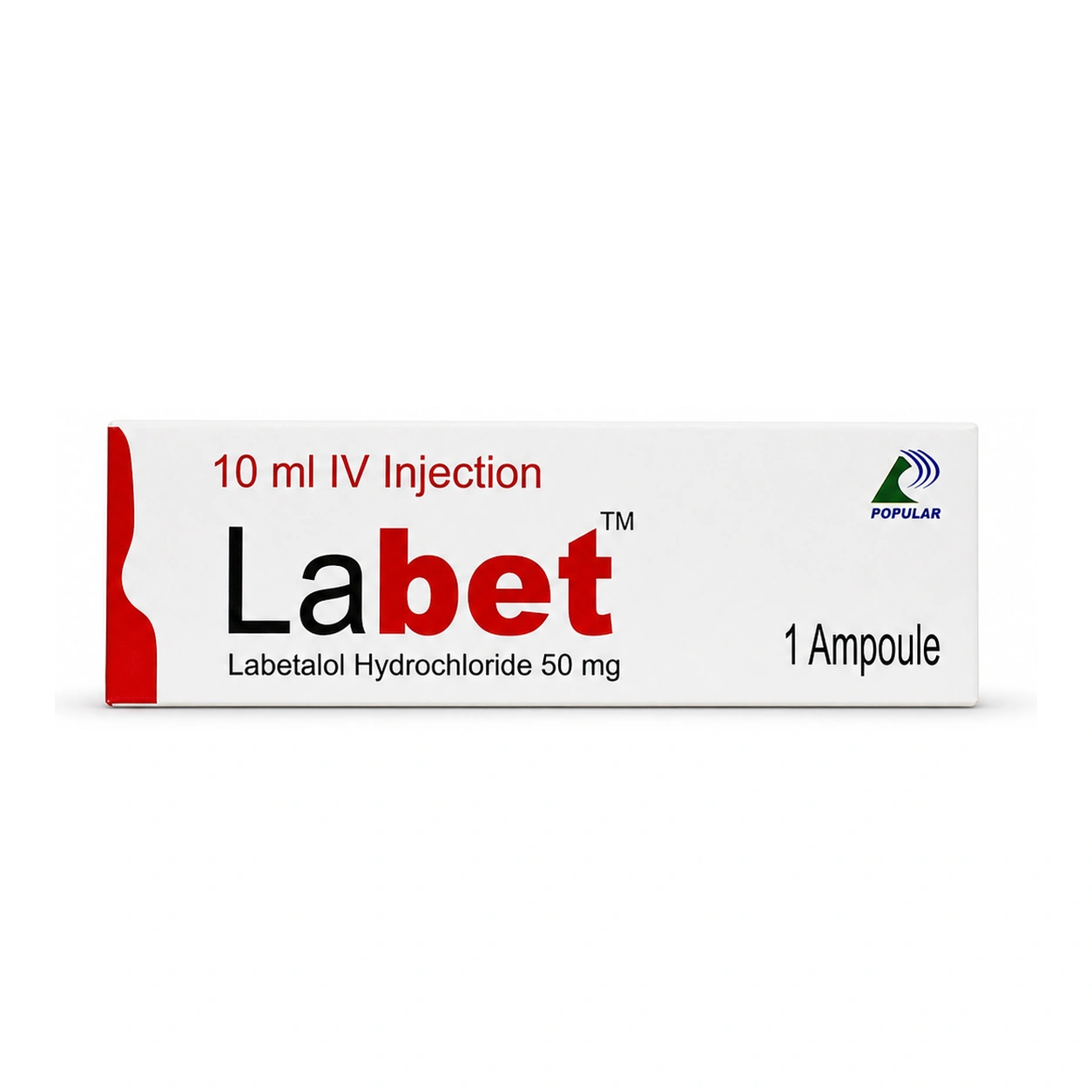 Labet Labetalol Hydrochloride IV Injection 50 mg/10 ml x 1 ampoules