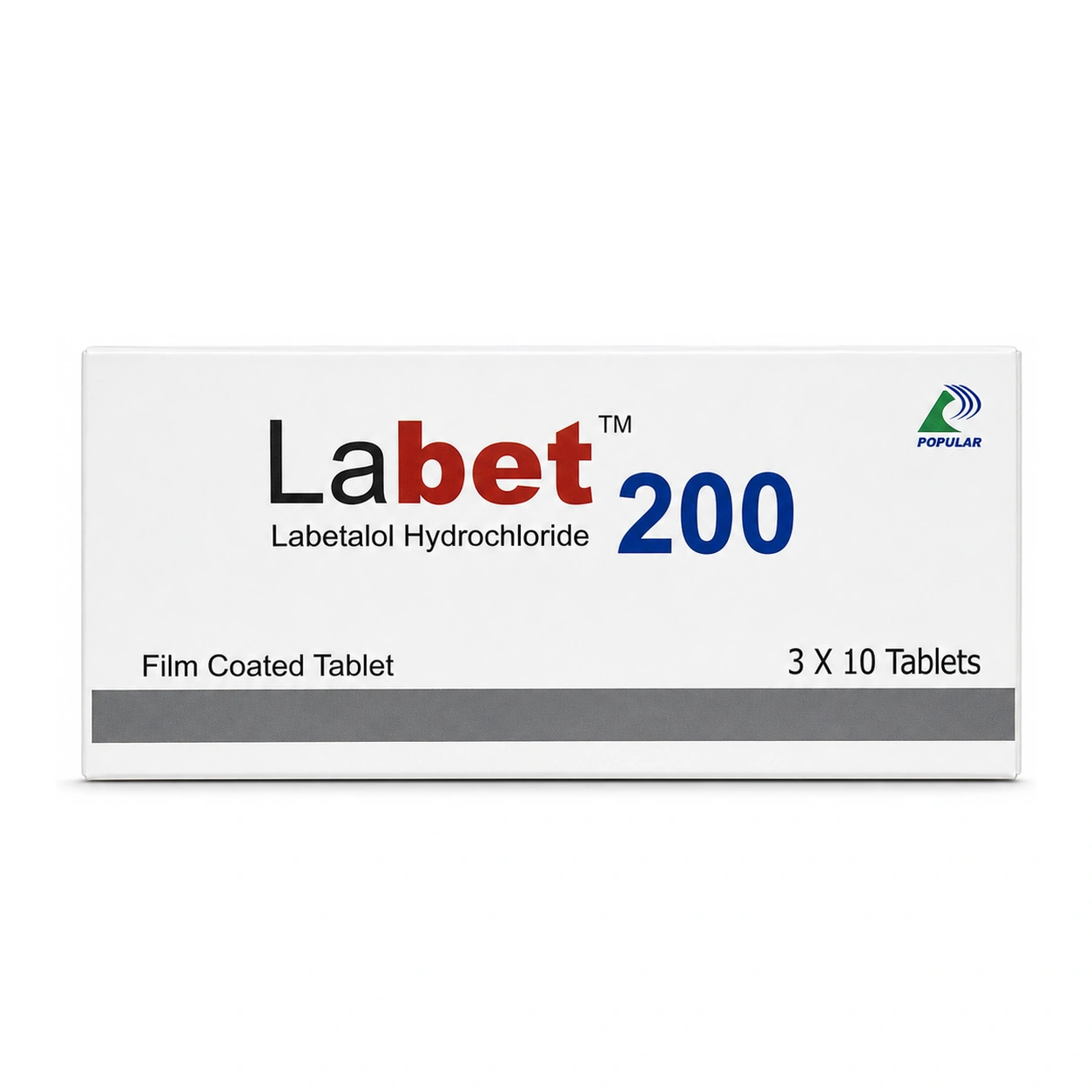Labet Labetalol Hydrochloride 200 mg Film-Coated Tablets x 30 Tablets