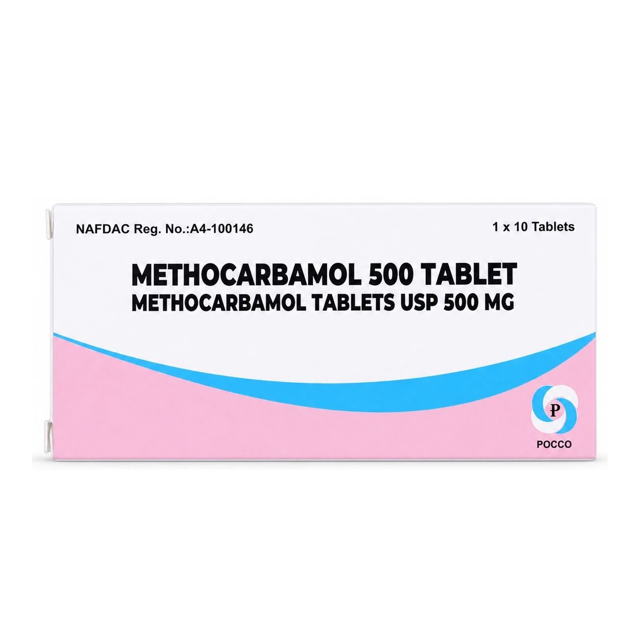 Pocco Methocarbamol Tablets USP 500 mg x 10 Tablets