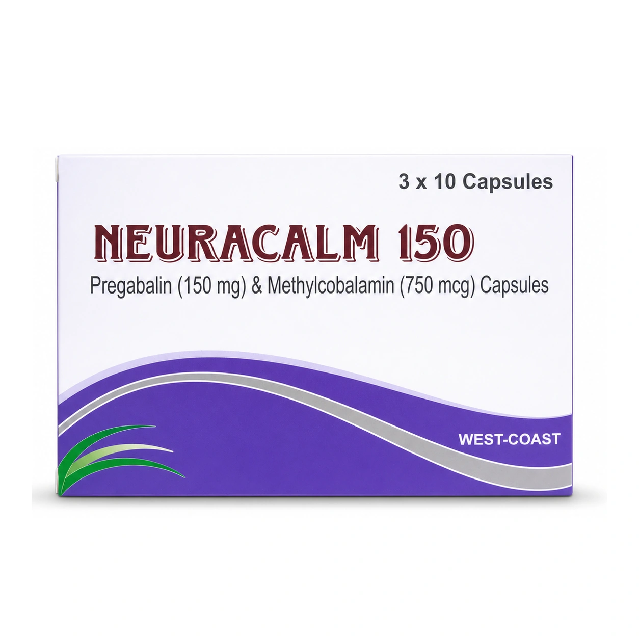 Neuracalm 150 Pregabalin 150 mg + Methylcobalamin 750 mcg Capsules x 30 Capsules