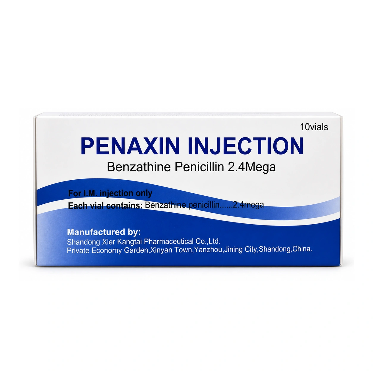 Penaxin Benzathine Penicillin Injection 2.4 Mega x 10 vials
