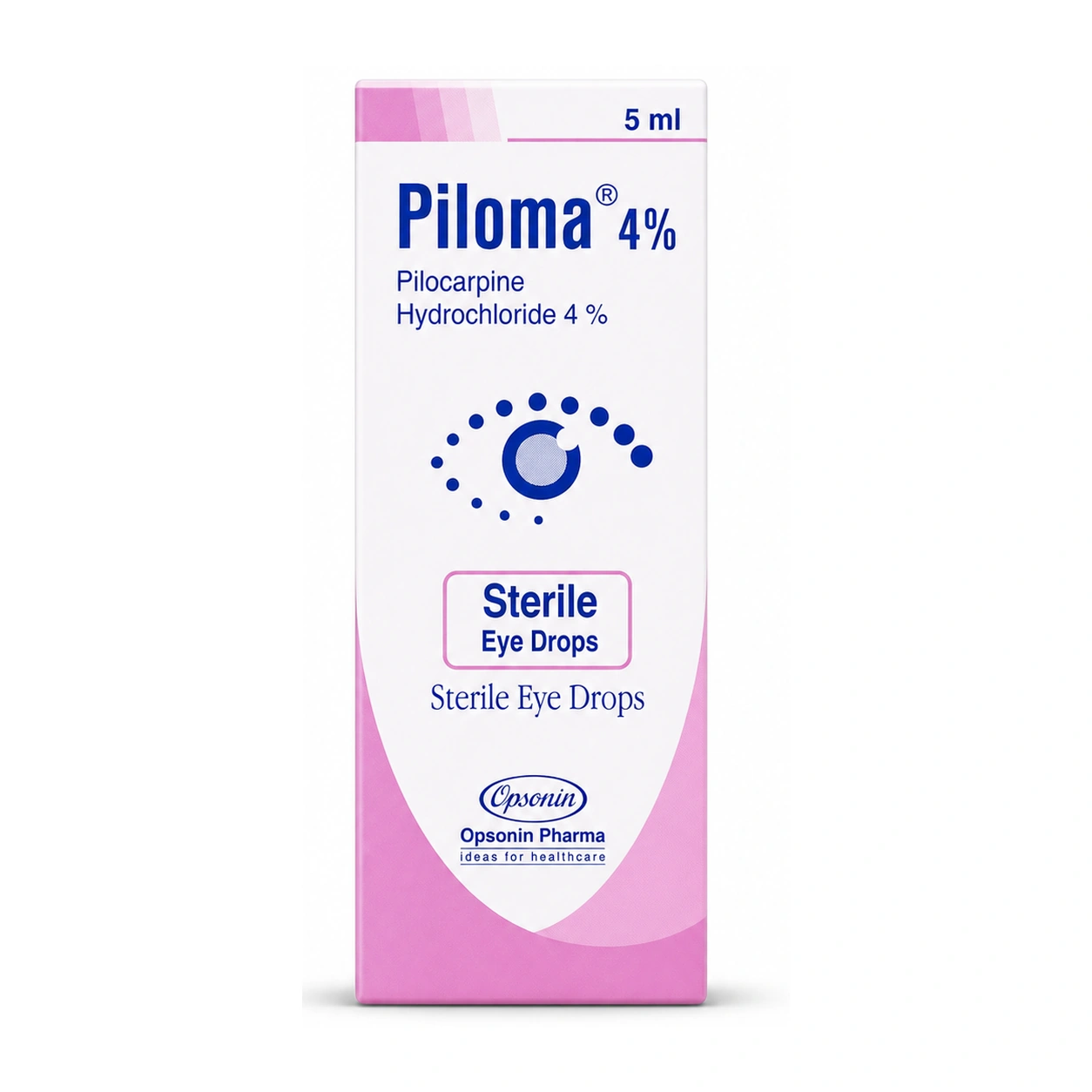 Piloma Pilocarpine Hydrochloride 4% Sterile Eye Drops 5 ml