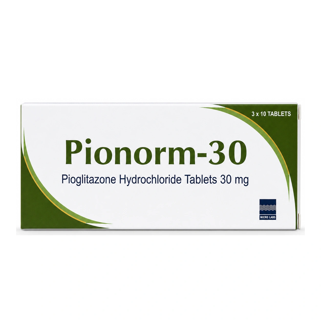 Pionorm-30 Pioglitazone Hydrochloride 30 mg Tablets x 30 Tablets