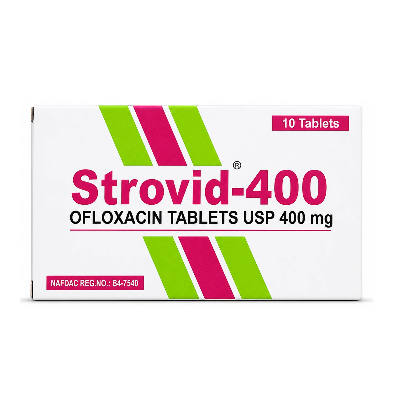 Strovid-400 Ofloxacin Tablets USP 400 mg x 10 Tablets
