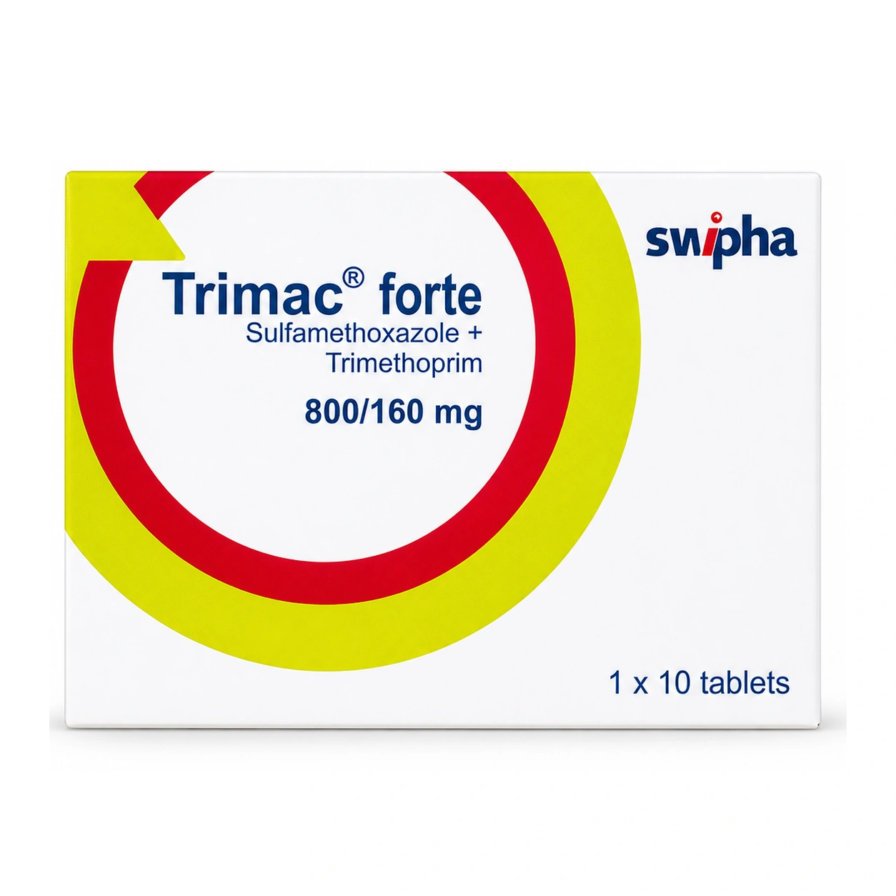Trimac Forte Sulfamethoxazole 800 mg + Trimethoprim 160 mg Tablets x 10 Tablets