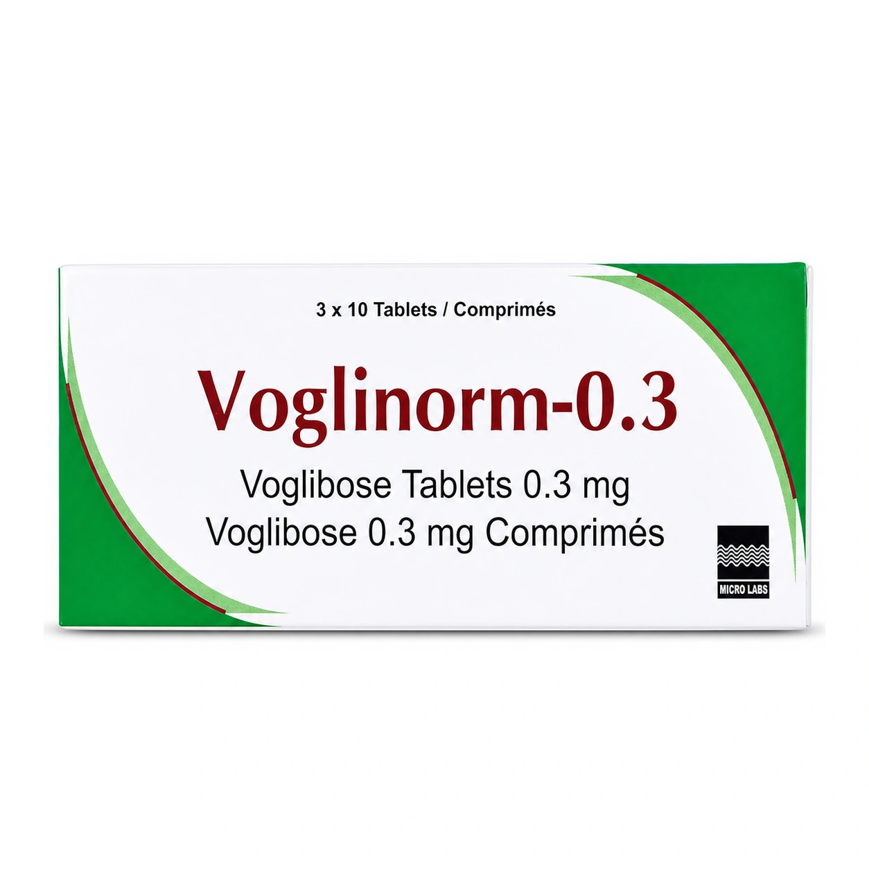 Voglinorm-0.3 Voglibose 0.3 mg Tablets x 30 Tablets