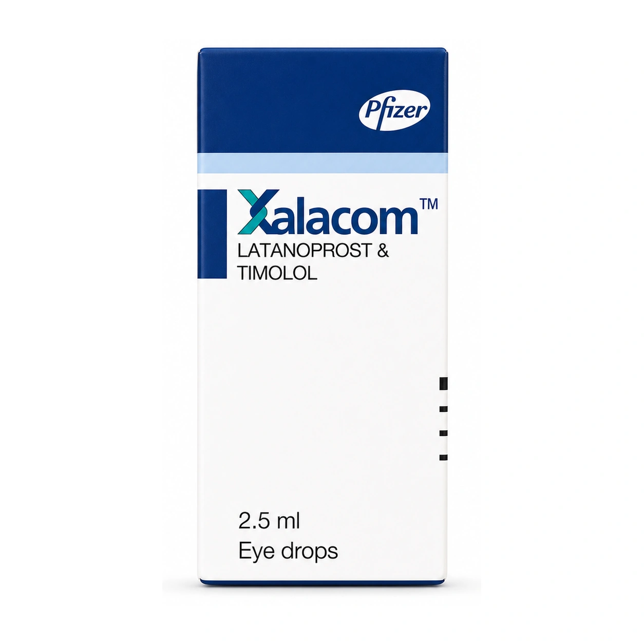 Xalacom Latanoprost 50 mcg/ml + Timolol 5 mg/ml Ophthalmic Solution Eye Drops 2.5 ml