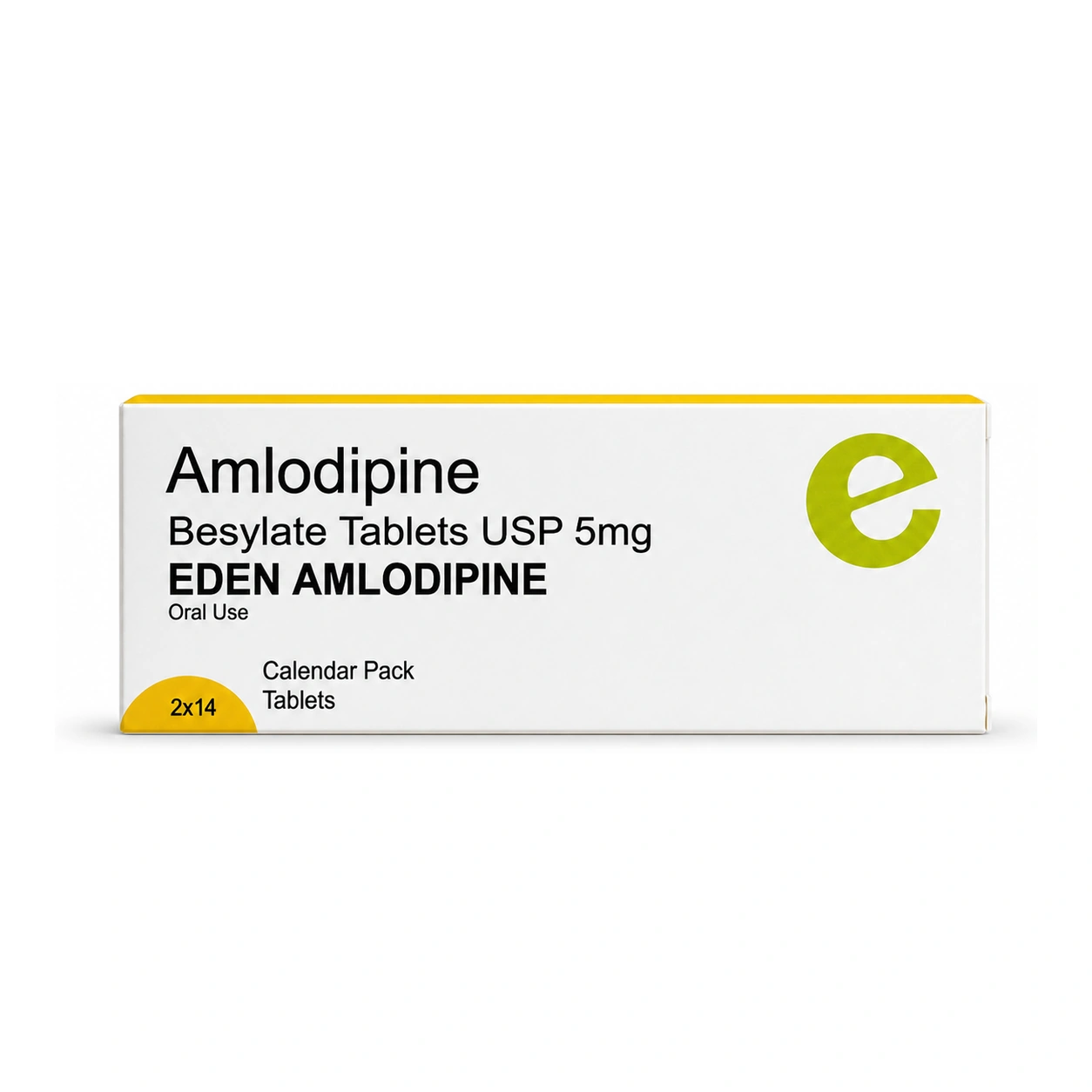 Eden Amlodipine Besylate USP 5 mg Tablets x 28 Tablets