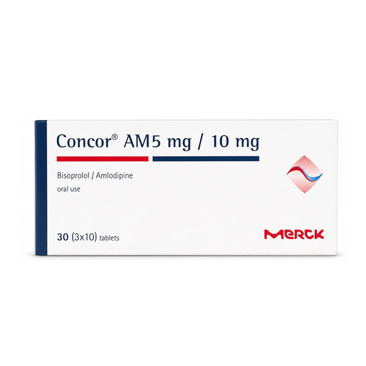 Concor AM Bisoprolol 5 mg + Amlodipine 10 mg Tablets x 30 Tablets