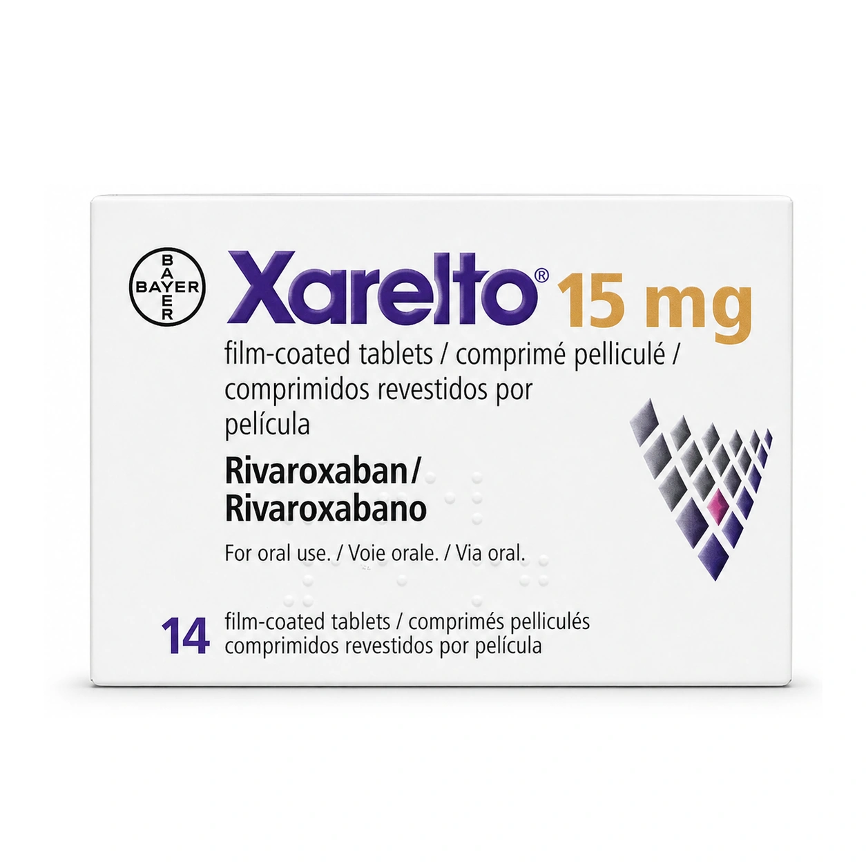 Xarelto Rivaroxaban 15 mg Film-Coated Tablets x 14 Tablets
