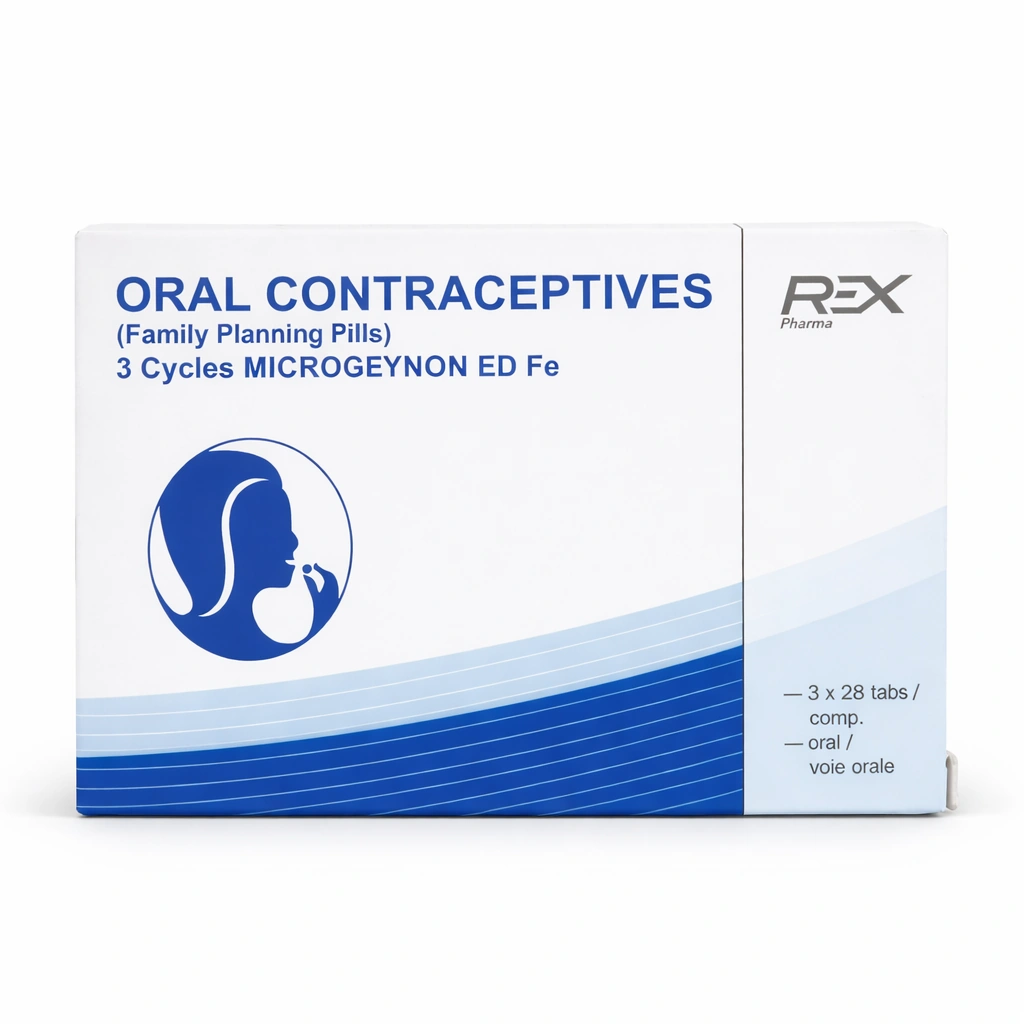 Microgynon ED Fe Levonorgestrel/Ethinylestradiol Coated Tablets 150 mcg/30 mcg x 3 x 28 Tablets