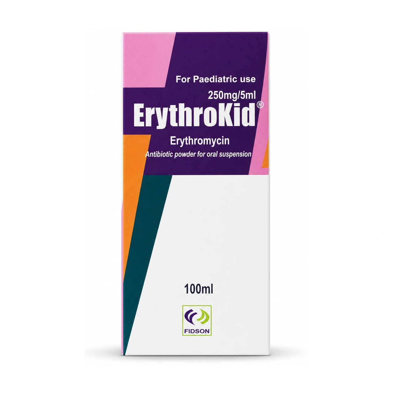 Erythrokid Erythromycin Powder for Oral Suspension 250 mg/5 ml 100 ml