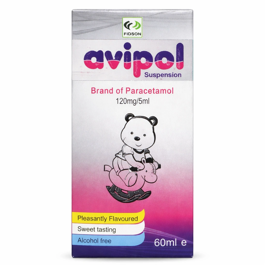 Avipol Paracetamol Suspension 120 mg/5 ml 60 ml