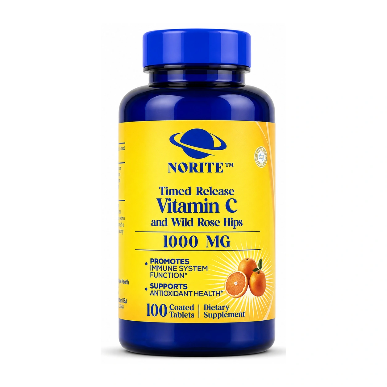 NORITE Timed Release Vitamin C and Wild Rose Hips 1000 mg x 100 Coated Tablets