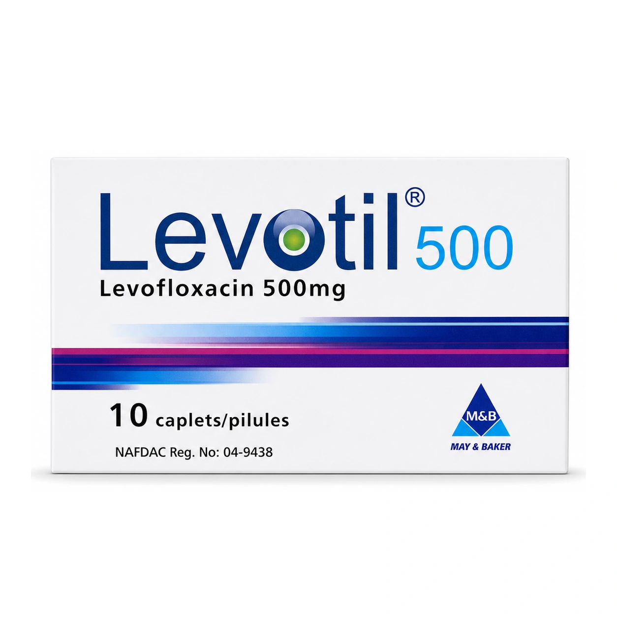 Levotil Levofloxacin 500 mg Caplets x 10 caplets