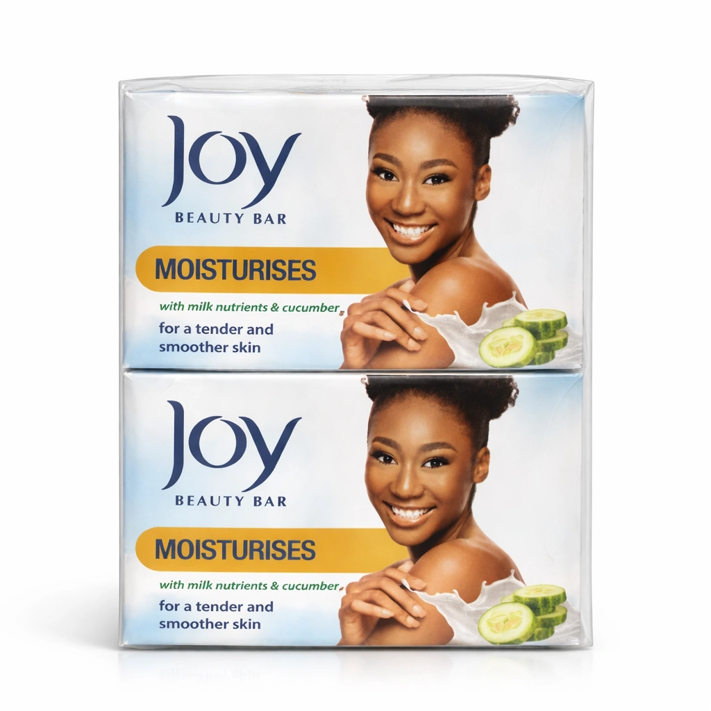 Joy Beauty Bar Moisturises with Milk Nutrients & Cucumber x 2 Bars