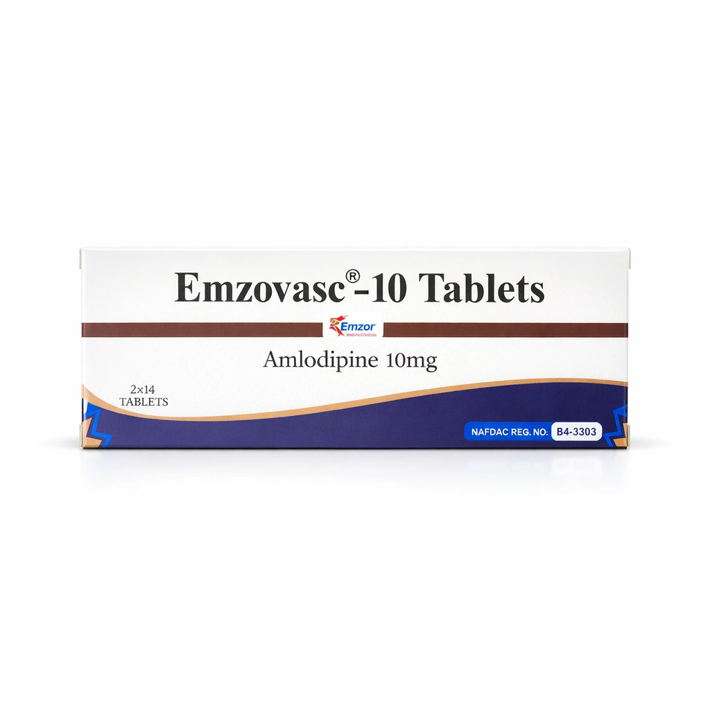 Emzovasc-10 Amlodipine Tablets 10 mg x 28 Tablets