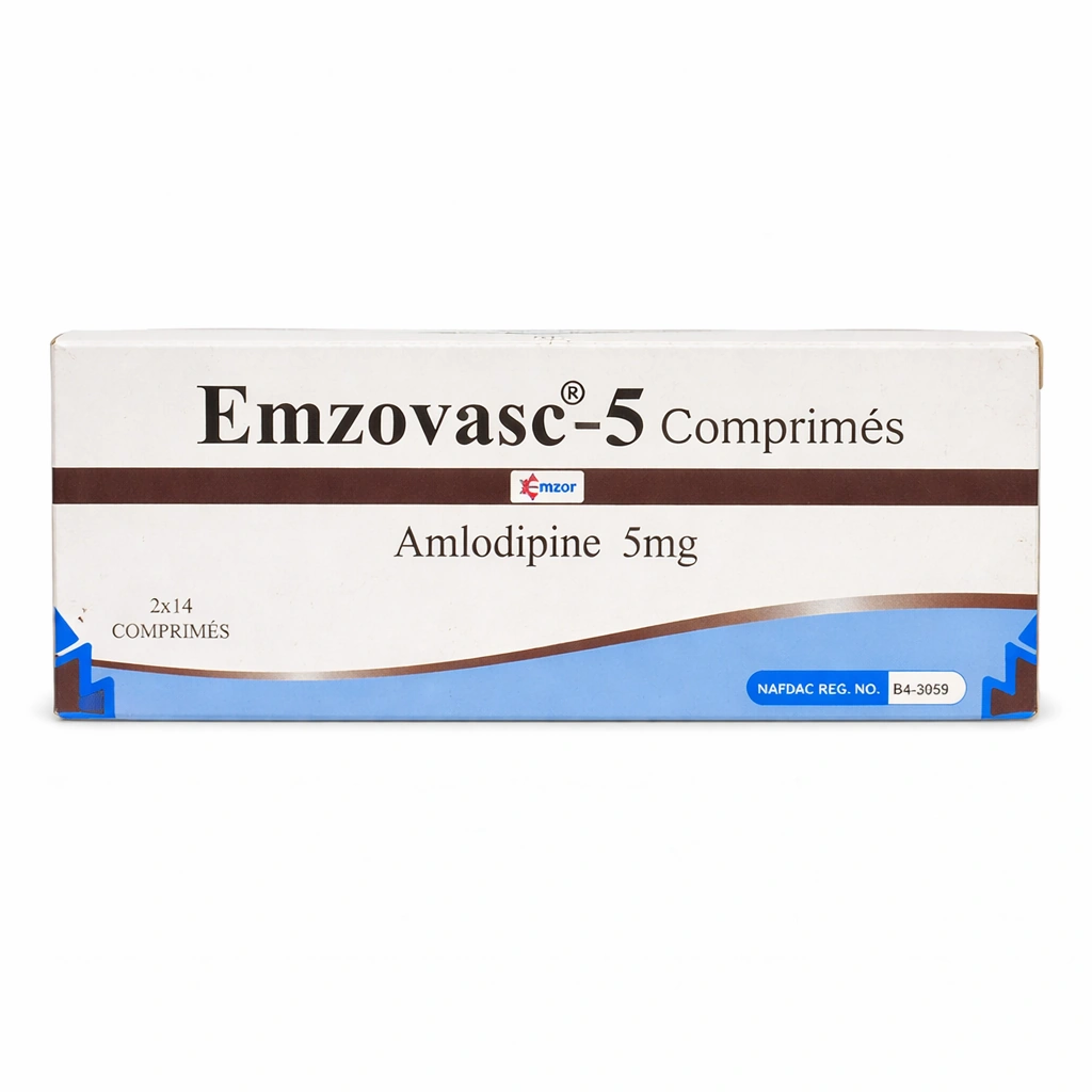 Emzovasc-5 Amlodipine Tablets 5 mg x 28 Tablets