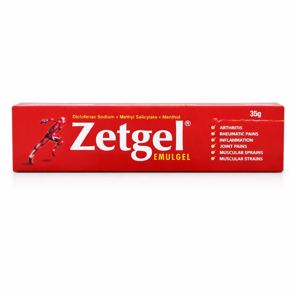 Zetgel Emulgel Diclofenac Sodium + Methyl Salicylate + Menthol 35 g