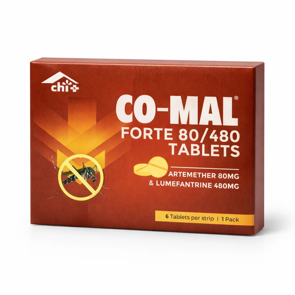 CO-MAL Forte Artemether/Lumefantrine 80 mg/480 mg Tablets x 6 Tablets x 1 strips