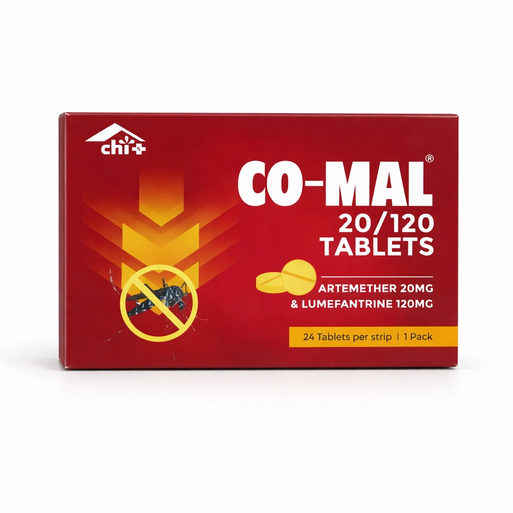 CO-MAL Artemether 20 mg/Lumefantrine 120 mg Tablets x 24 Tablets