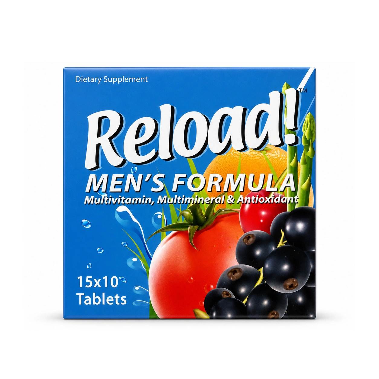 Reload Men's Formula Multivitamin Multimineral & Antioxidant Tablets x 150 Tablets