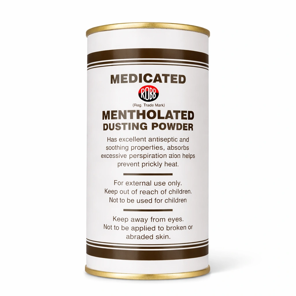 Robb Medicated Mentholated Dusting Powder 200 g