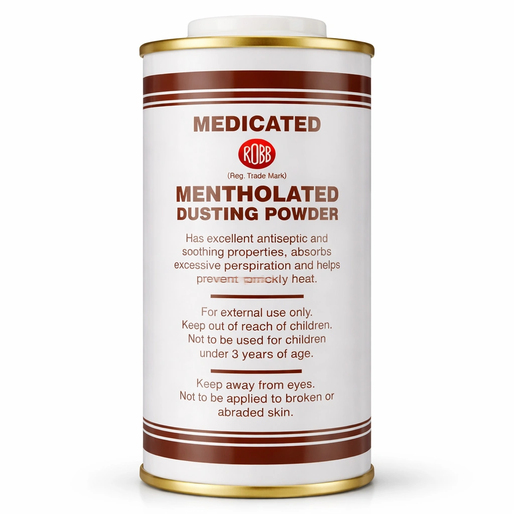 Robb Medicated Mentholated Dusting Powder 200 g