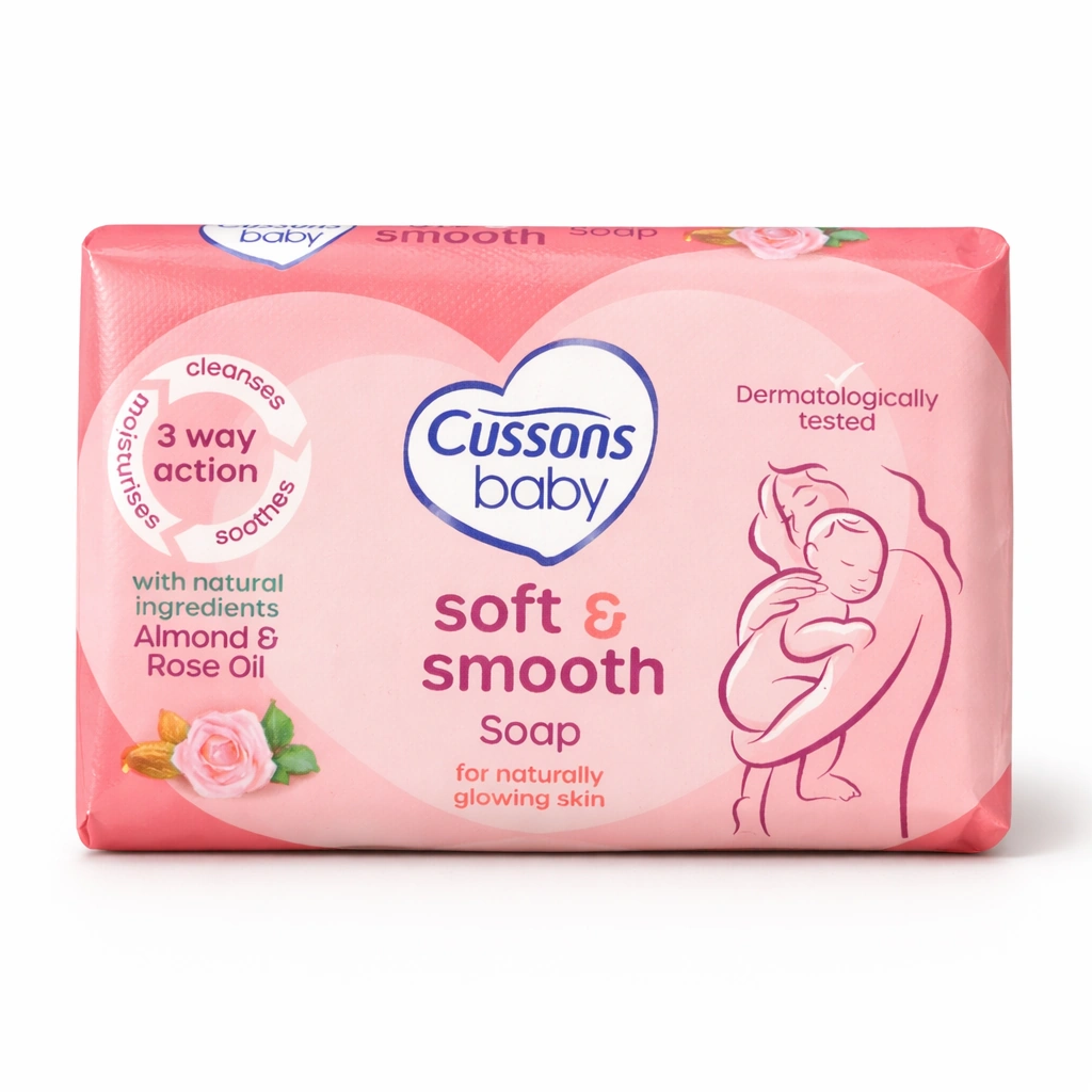 Cussons Baby Soft & Smooth Soap with Almond & Rose Oil 70 g