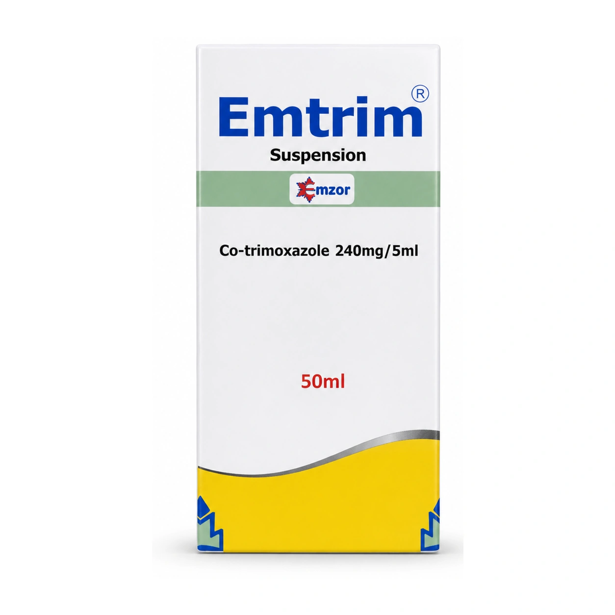 Emtrim Co-Trimoxazole BP Paediatric Suspension 240 mg/5 ml 50 ml Oral Suspension