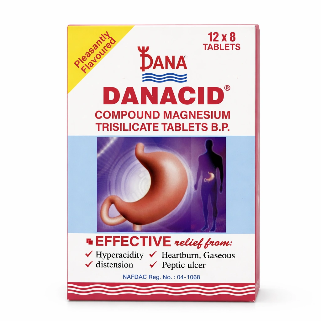 Dana Danacid Tablets 250 mg/120 mg x 96 Tablets