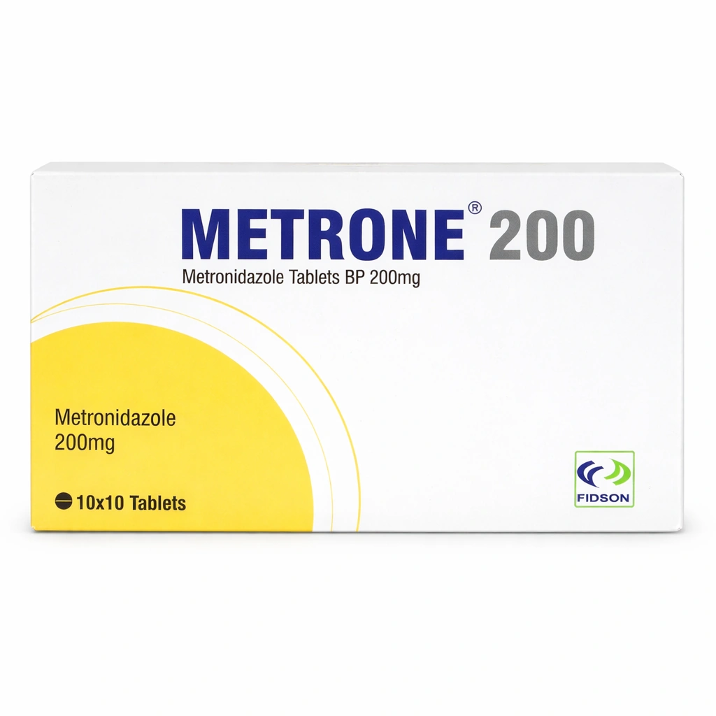 Metrone 200 Metronidazole Tablets BP 200 mg x 100 Tablets
