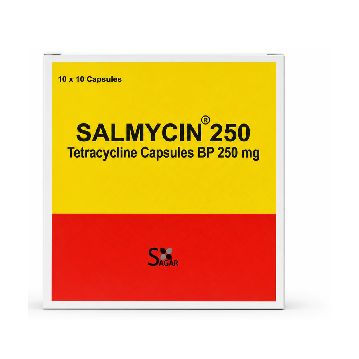 Salmycin Tetracycline Hydrochloride BP 250 mg Capsules x 100 Capsules