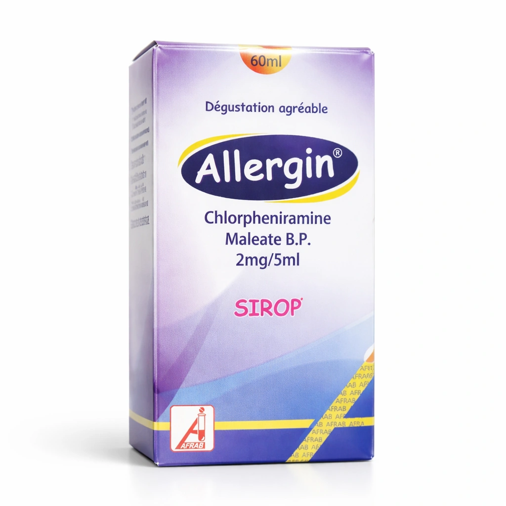 Allergin Chlorpheniramine Maleate Syrup 2 mg/5 ml 60 ml