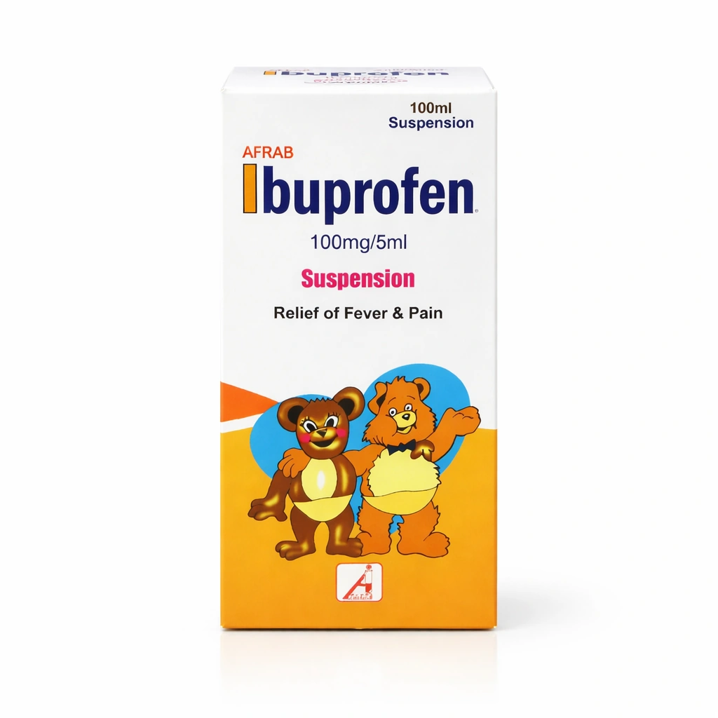AFRAB Ibuprofen Suspension 100 mg/5 ml 100 ml