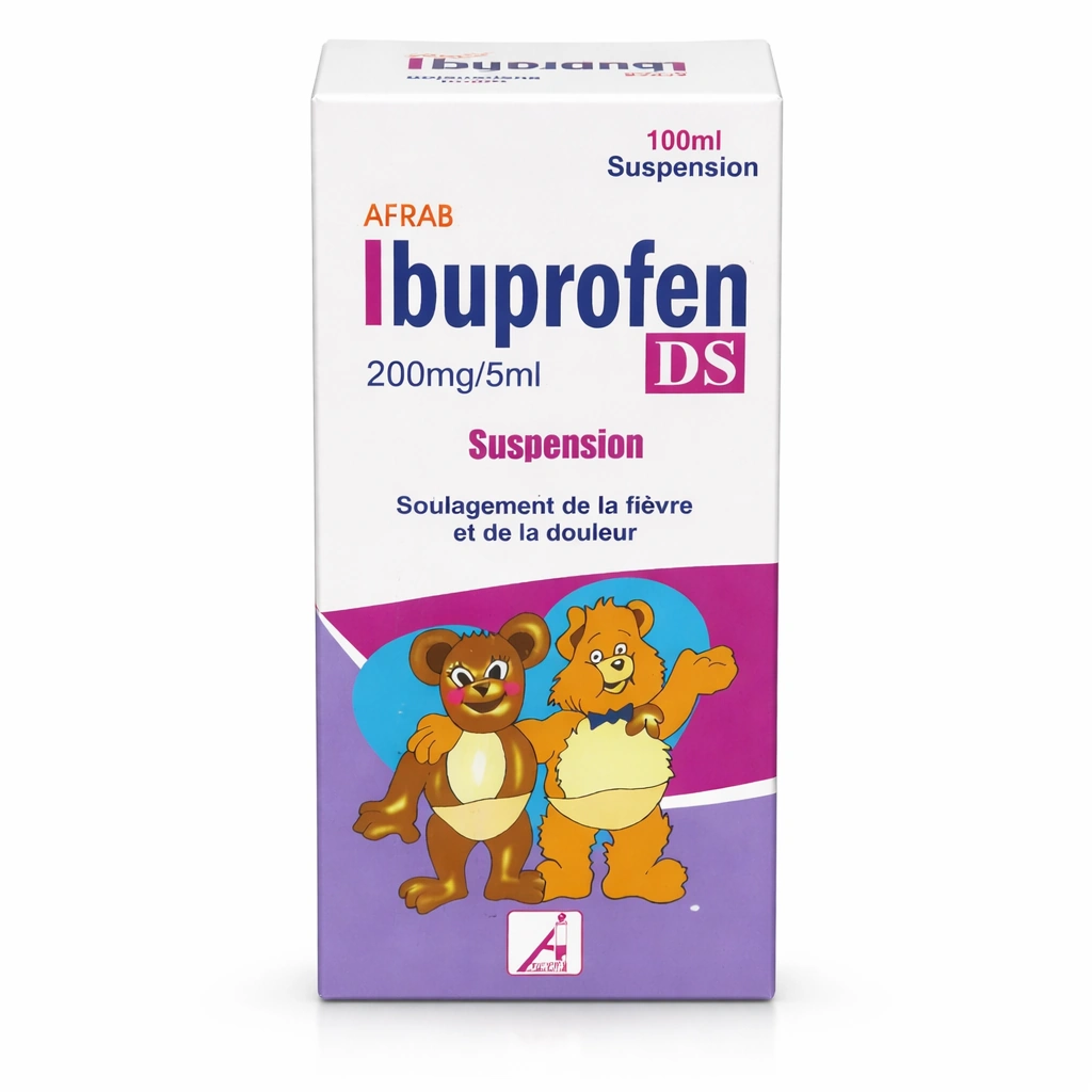 AFRAB Ibuprofen DS Suspension 200 mg/5 ml 100 ml Oral Suspension