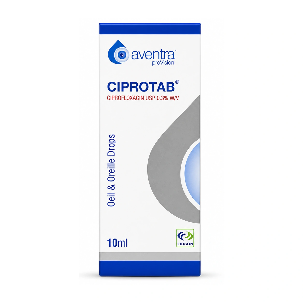 Ciprotab Ciprofloxacin Eye & Ear Drops 0.3% w/v 10 ml