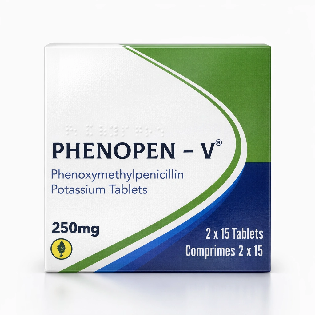 Phenopen-V Phenoxymethylpenicillin Potassium 250 mg Tablets x 30 Tablets x 15 Tablets