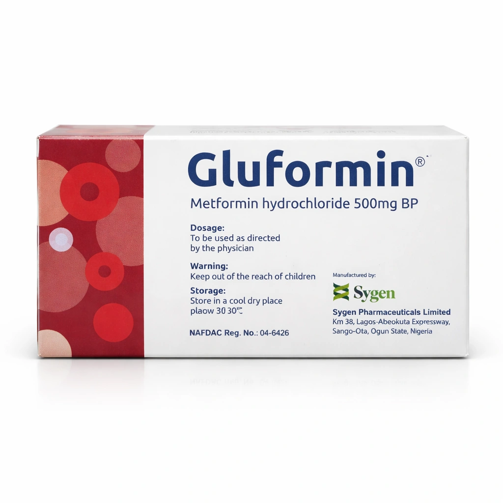 Gluformin Metformin Hydrochloride 500 mg Tablets x 100 Tablets