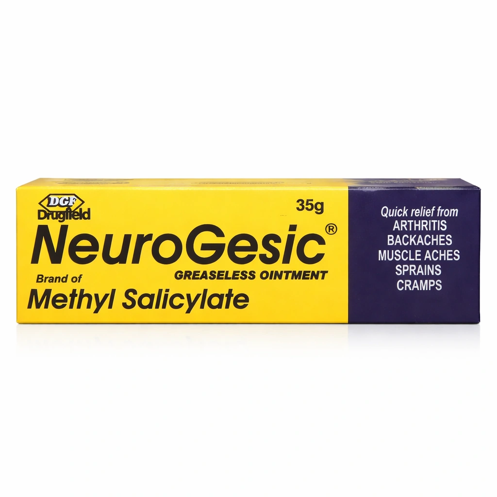 Drugfield NeuroGesic Greaseless Ointment (Methyl Salicylate 15% w/w + Menthol 5% w/w) 35 g