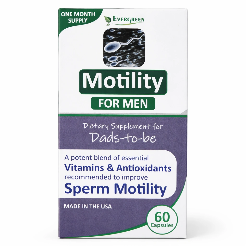 Evergreen Motility For Men Sperm Motility Solution x 60 Capsules
