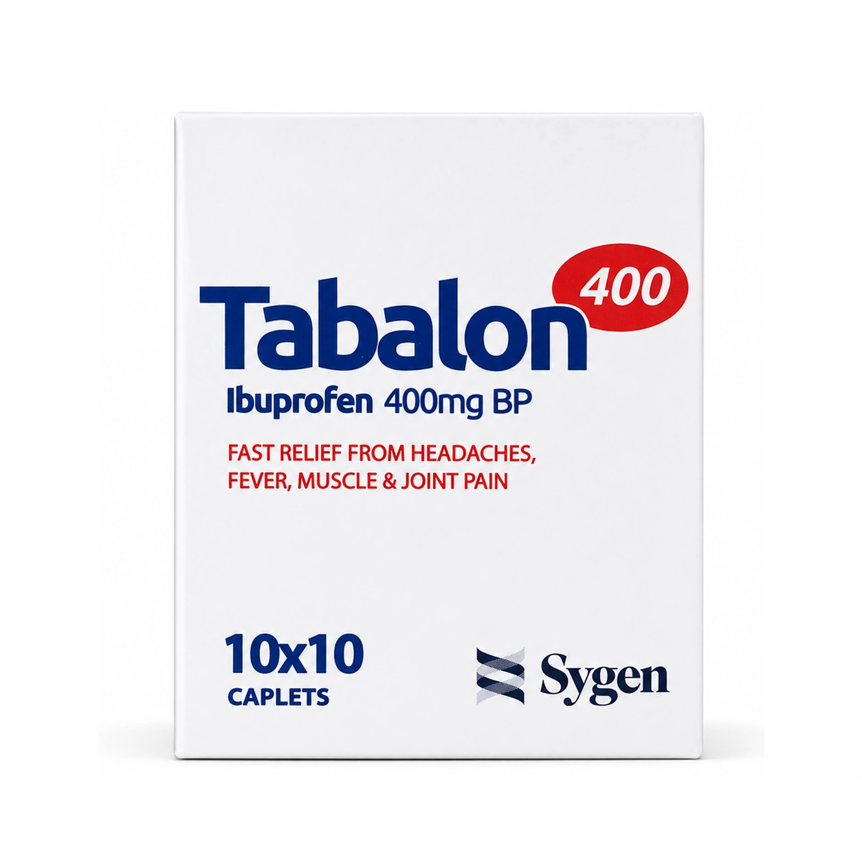 Tabalon Ibuprofen BP 400 mg Caplets x 100 caplets