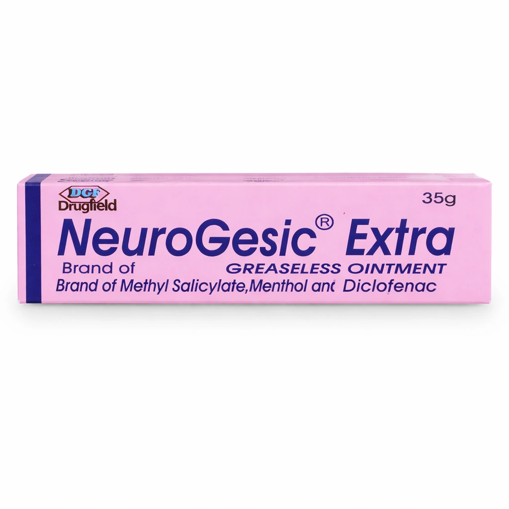 Drugfield NeuroGesic Extra Greaseless Ointment (Methyl Salicylate 15% w/w + Menthol 5% w/w + Diclofenac 1% w/w) 35 g
