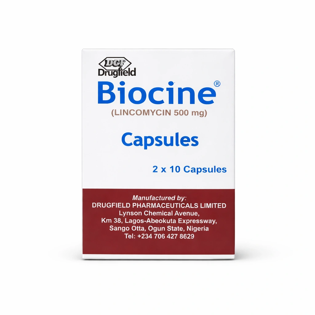 Biocine Lincomycin 500 mg Capsules x 20 Capsules