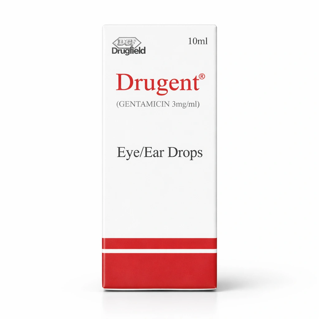 Drugent Gentamicin Eye/Ear Drops 3 mg/ml 10 ml