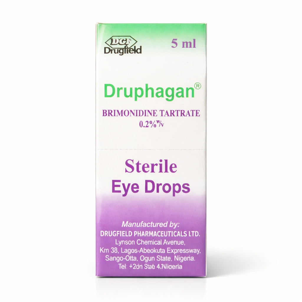 Druphagan Brimonidine Tartrate 0.2% w/v Sterile Eye Drops 5 ml