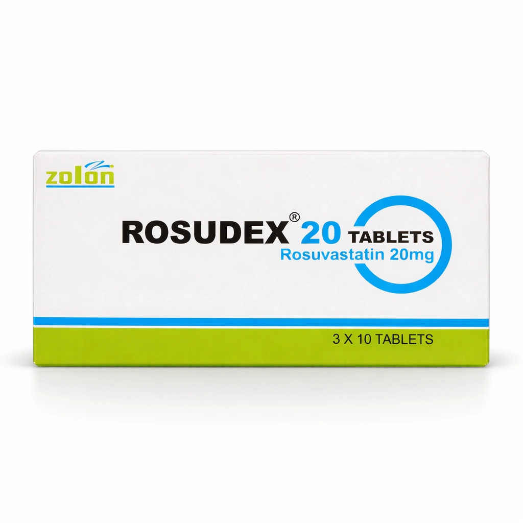 Rosudex Rosuvastatin Film-Coated Tablets 20 mg x 30 Tablets