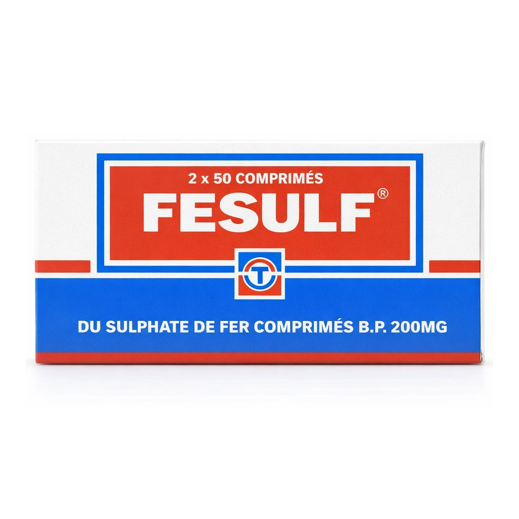 Fesulf Ferrous Sulfate BP 200 mg Sugar-Coated Tablets x 100 Tablets