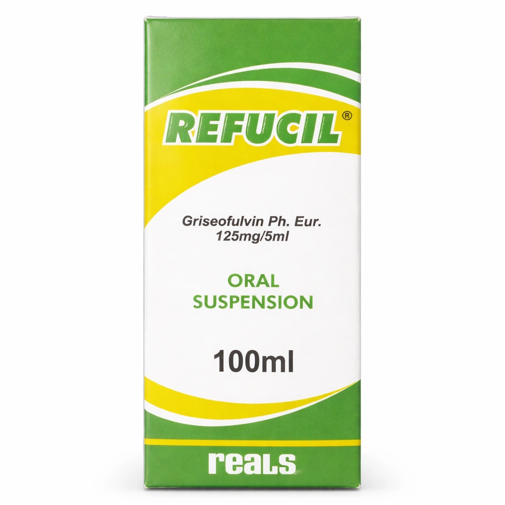 Refucil Griseofulvin Oral Suspension 125 mg/5 ml 100 ml